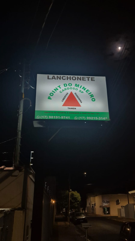 Lanchonete Point do Mineiro  Cardoso SP